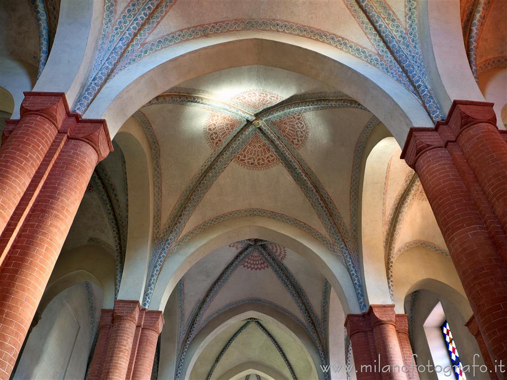 San Nazzaro Sesia (Novara, Italy) - Ceiling of the church of the Abbey of Saints Nazario and Celso